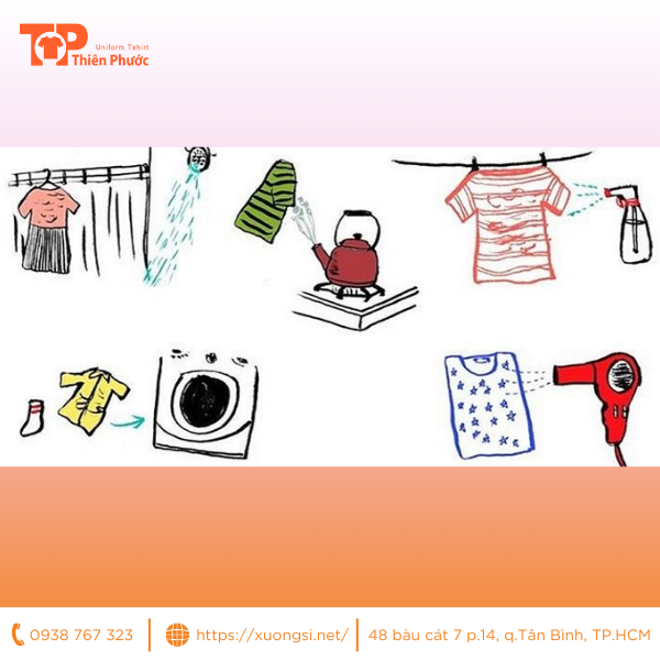 tổng hợp cách làm phẳng áo thun trơn
