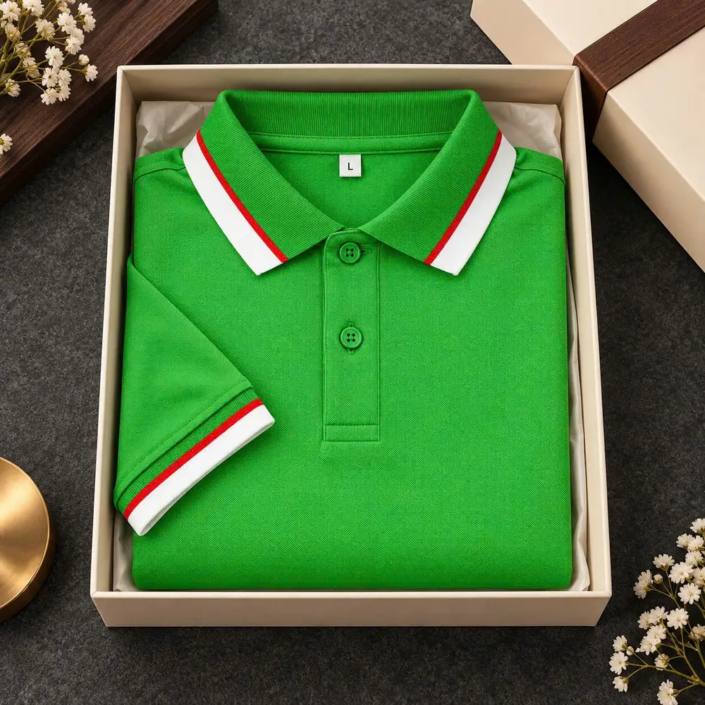 Áo polo sỉ màu xanh lá
